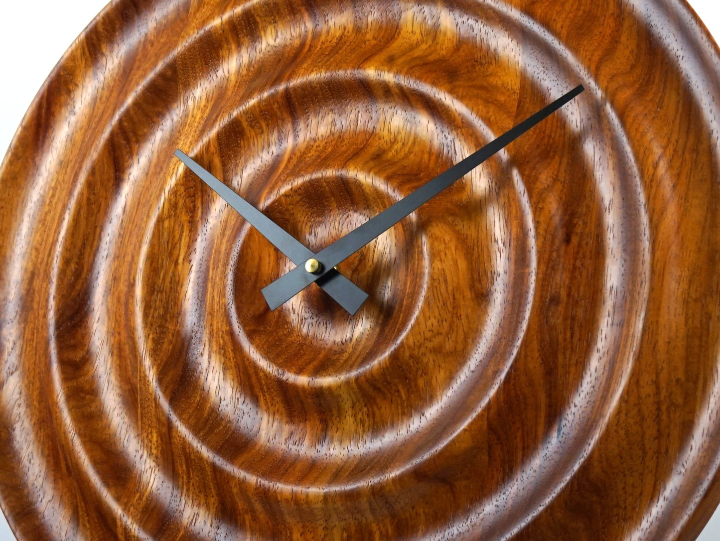 Ripple – Carved Rosewood Wall Clock