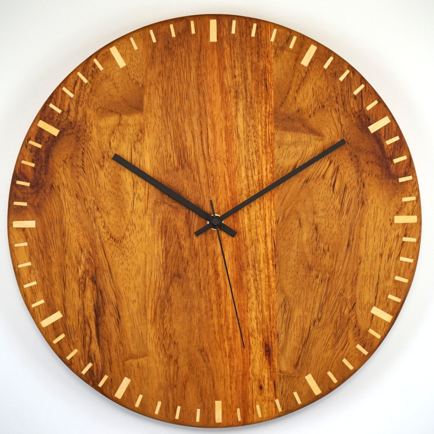 Trace – Rosewood Wall Clock with Maple Inlay