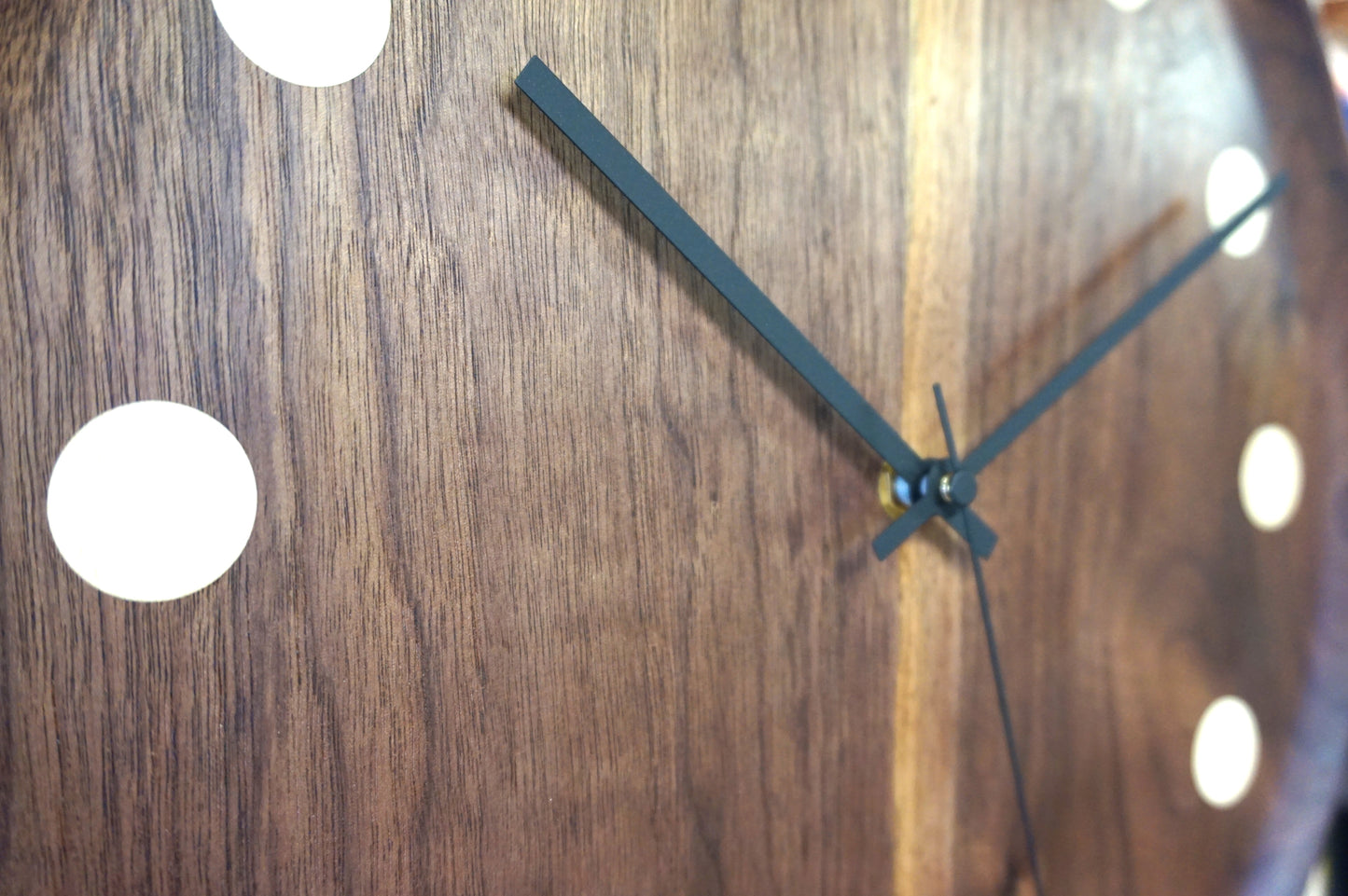 Orbit - Walnut & Maple Wall Clock