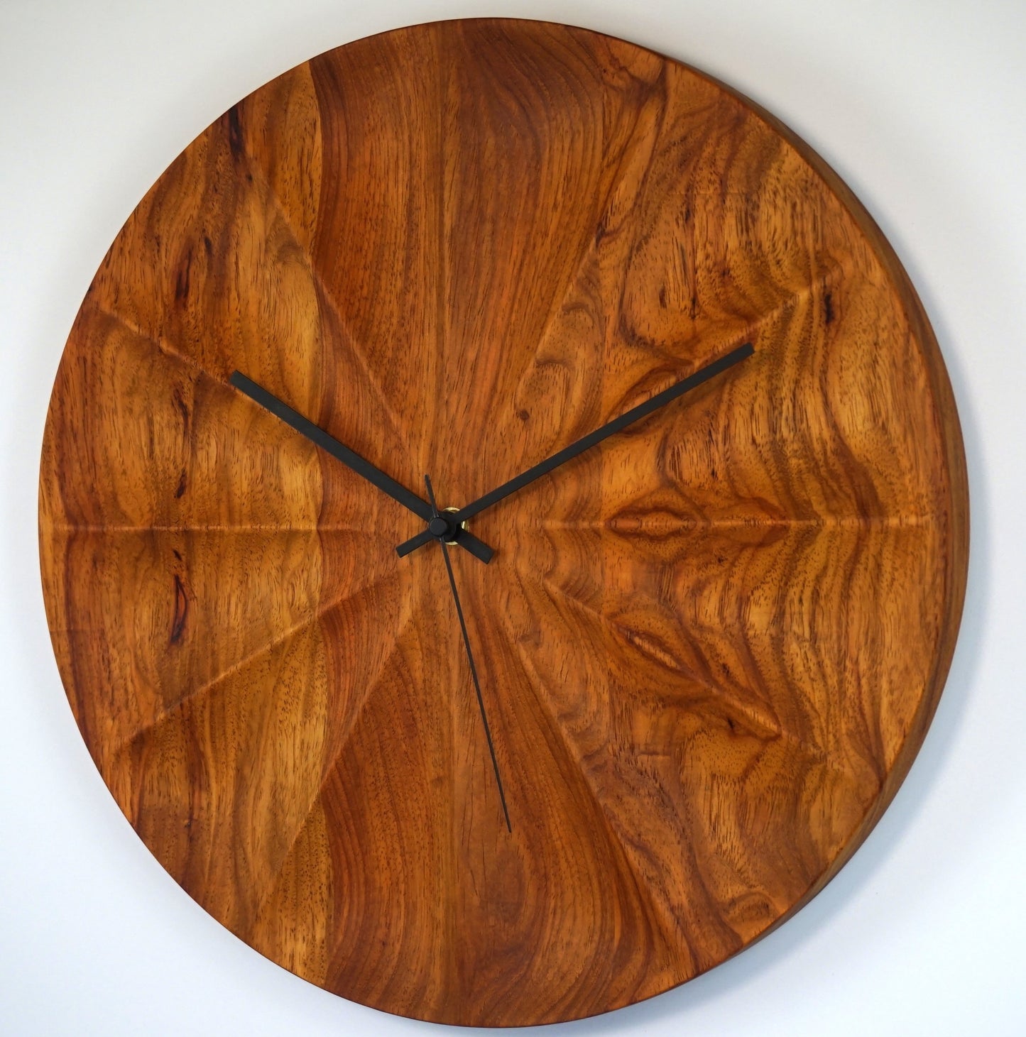 Zephyr #1 – Sculpted Rosewood Wall Clock
