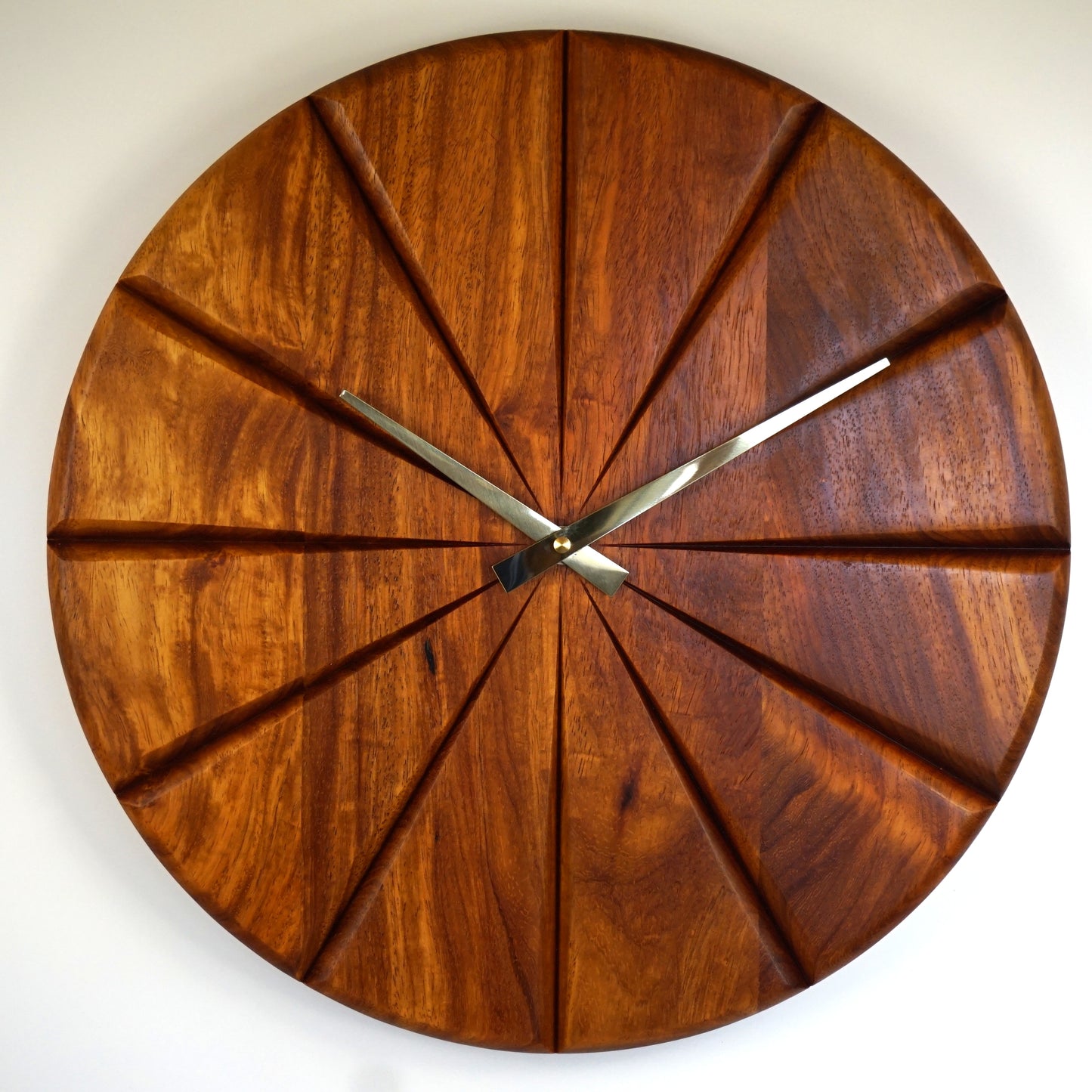 Ray – Sculpted Rosewood Wall Clock