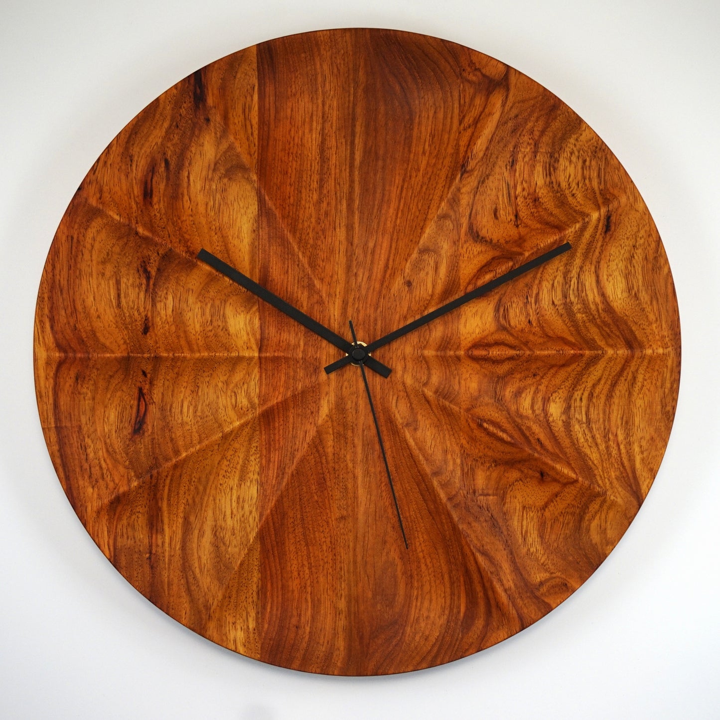 Zephyr #1 – Sculpted Rosewood Wall Clock