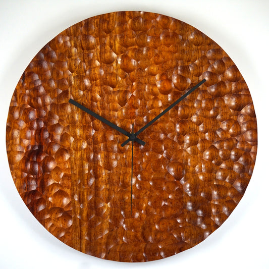 Crater – Sculpted Rosewood Wall Clock