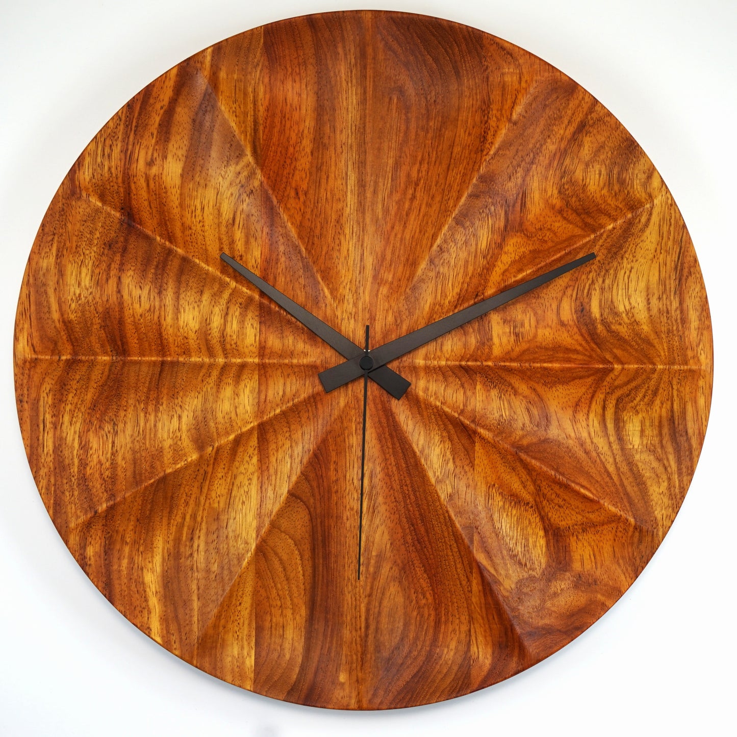 Zephyr #2 – Sculpted Rosewood Wall Clock