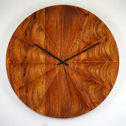 Zephyr #1 – Sculpted Rosewood Wall Clock